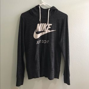 Black funnel neck Nike hoodie